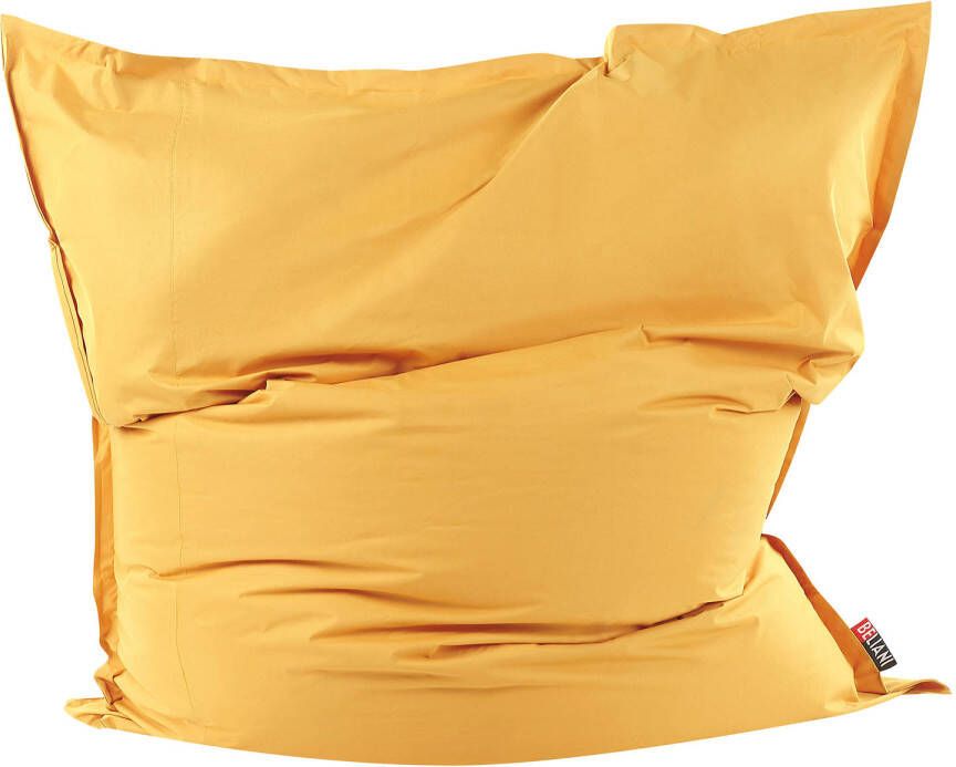 Beliani Zitzak Sitzsack Extra Big geel Canvas 180x230cm