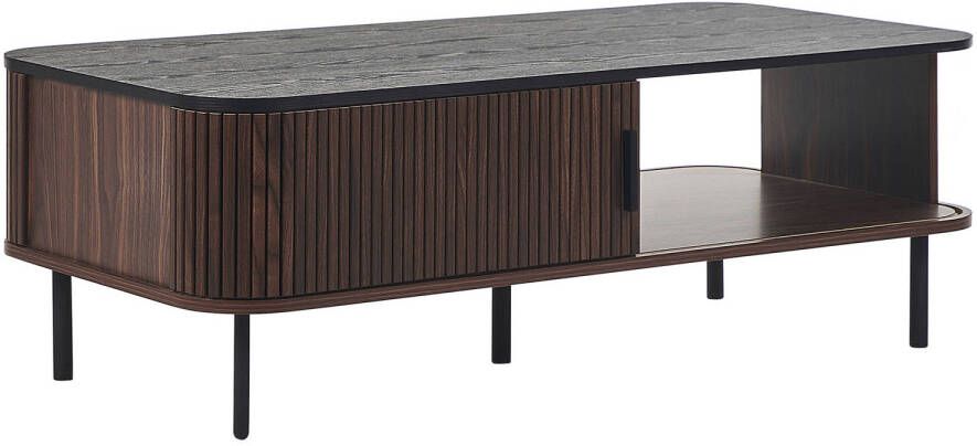 Beliani JOSE Salontafel-Donkere houtkleur-MDF