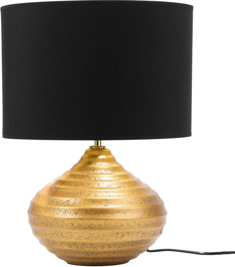 Beliani KUBAN Tafellamp-Goud-Keramiek