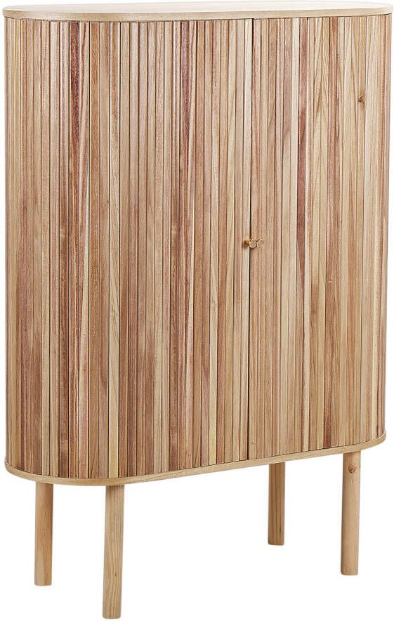 Beliani MANARA Sideboard-Lichte houtkleur-Paulowniahout