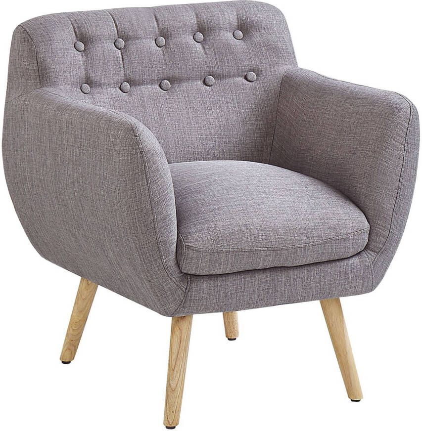 Beliani MELBY Fauteuil-Grijs-Polyester
