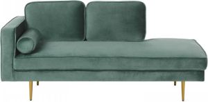 Beliani MIRAMAS Chaise longue (linkszijdig) groen