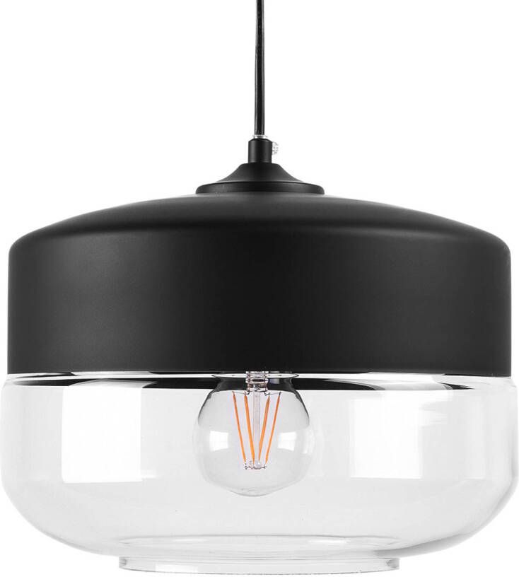 Beliani MURRAY Hanglamp-Zwart-Glas