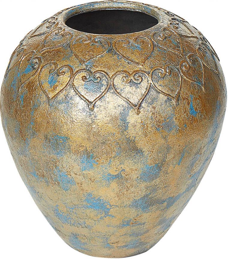 Beliani NIDA Decovaas-Goud-Terracotta