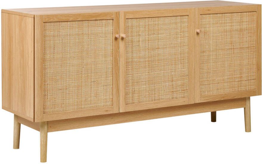 Beliani NIVO Sideboard-Lichte houtkleur-Vezelplaat