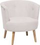 Beliani ODENZEN Club Chair Wit Polyester - Thumbnail 2