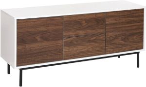 Beliani OKLAND Sideboard donkere houtkleur Spaanplaat