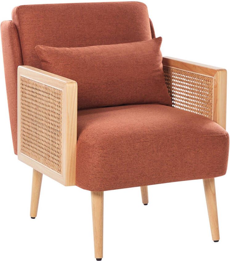 Beliani ORUM Fauteuil-Oranje-Polyester