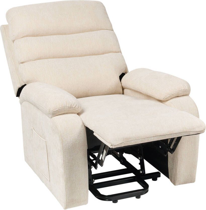 Beliani RISE TV-fauteuil-Beige-Polyester