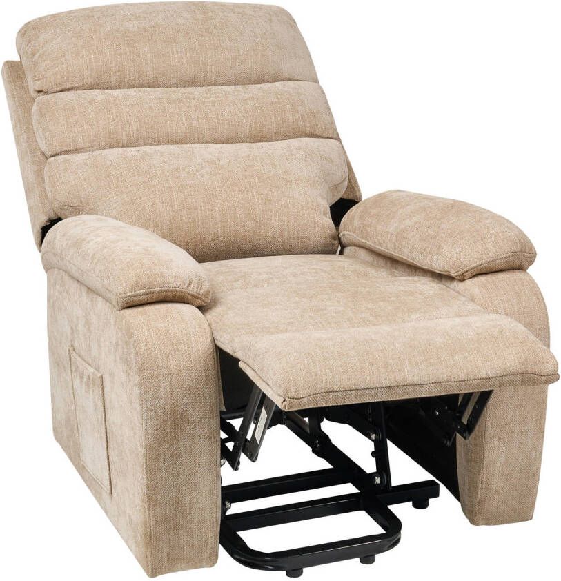 Beliani RISE TV-fauteuil-Beige-Polyester