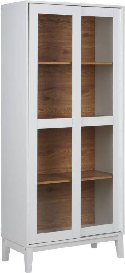 Beliani RUMSON Vitrinekast-Wit-MDF