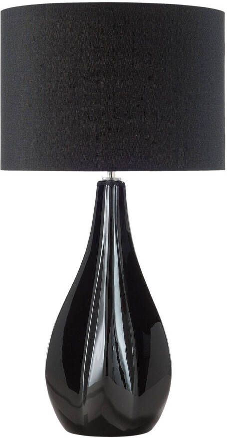 Beliani SANTEE Bedlamp-Zwart-Porselein