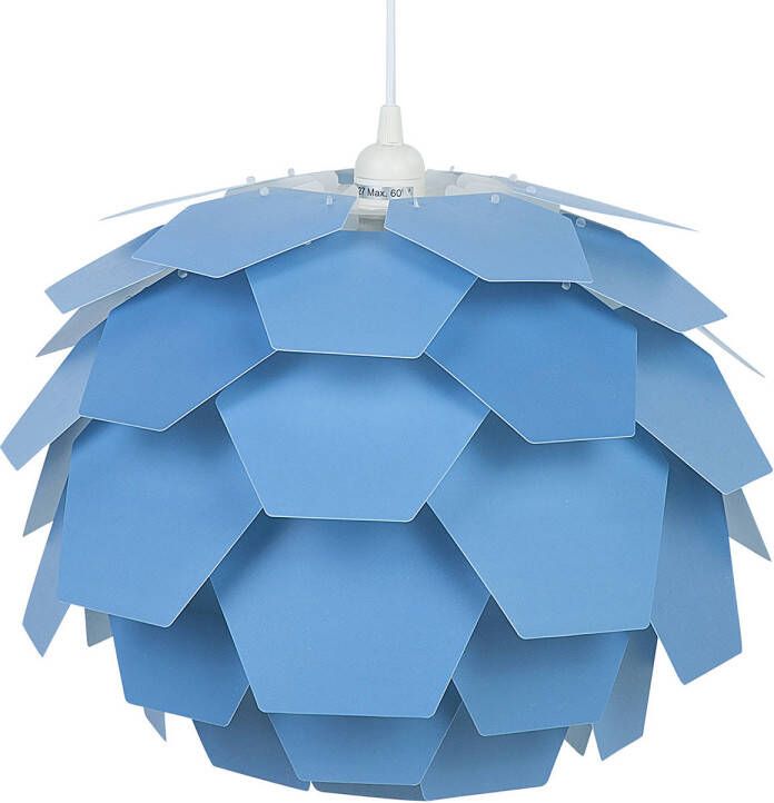 Beliani SEGRE S Hanglamp blauw synthetisch materiaal