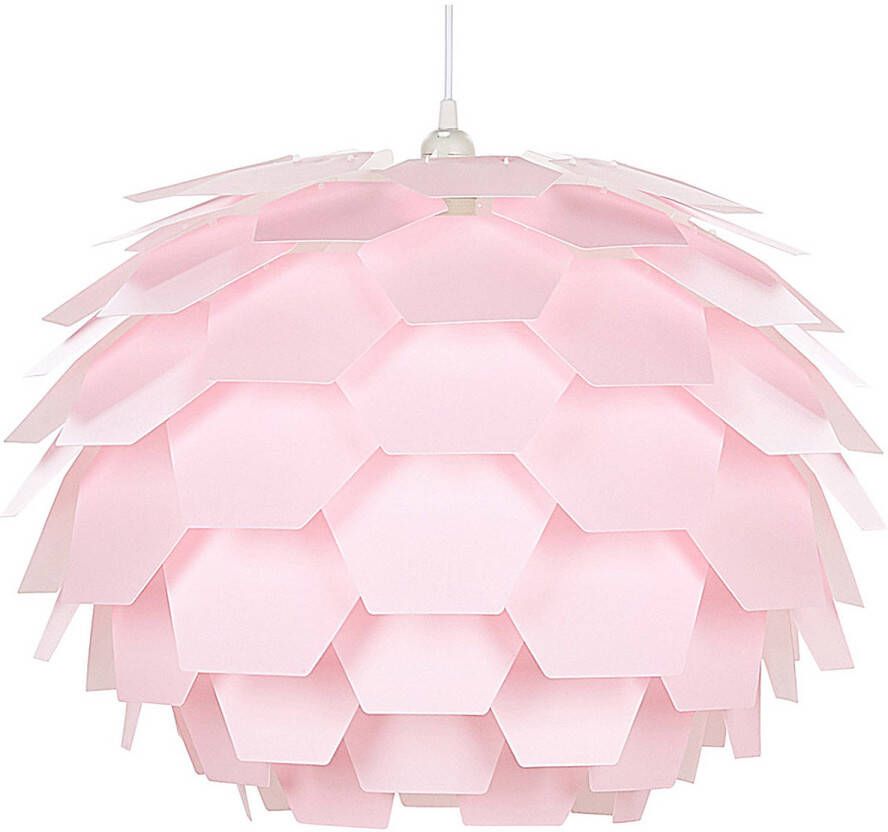 Beliani SEGRE L Hanglamp roze synthetisch materiaal