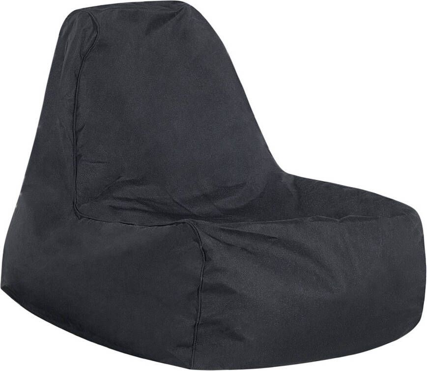 Beliani Sitzsack Siesta zwart Stof 61x100x75 cm