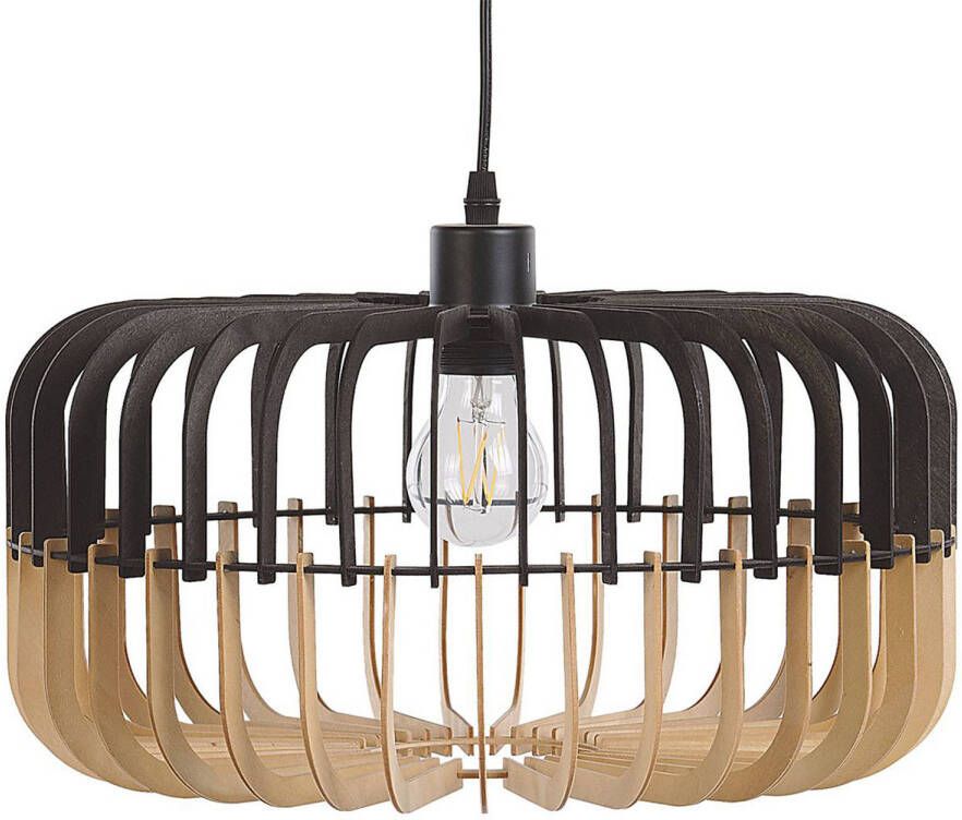 Beliani SOUS Hanglamp-Lichte houtkleur-Multiplex
