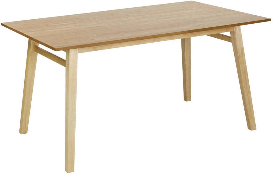 Beliani VARLEY Eettafel-Lichte houtkleur-MDF