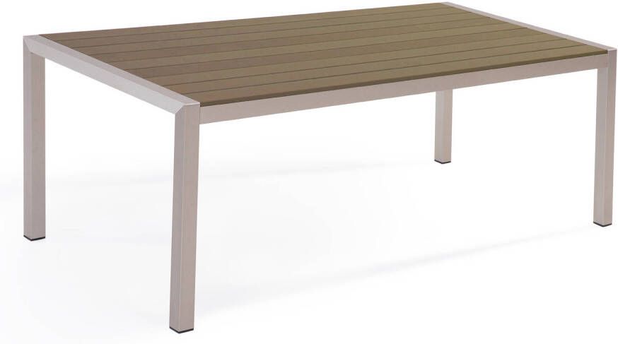 Beliani VERNIO Tuintafel Bruin Aluminium