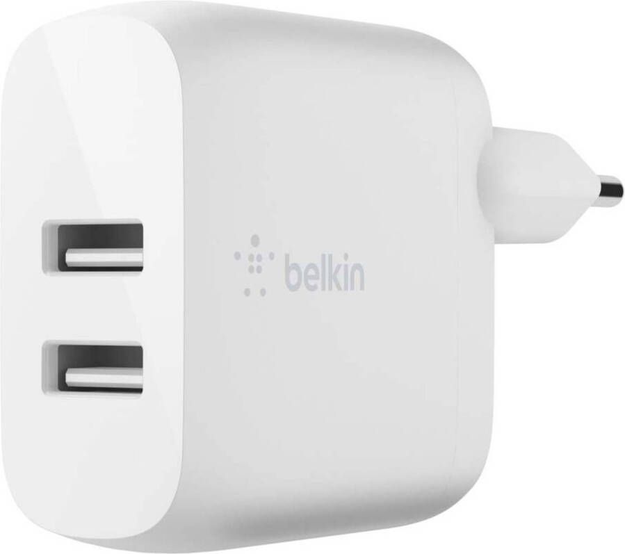 Belkin DUAL USB-A dual USB-A wandlader en USB-A USB-C oplaadkabel (1m)