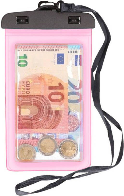 Bell atio Design waterdicht geldbuidel moneybelt nektasje Roze Telefoonhoesjes