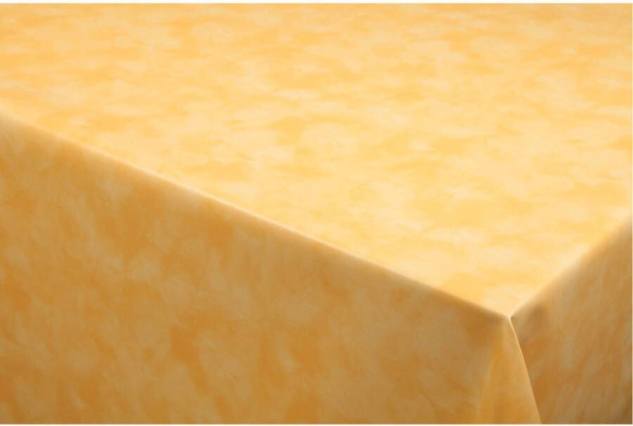 Bellatio Design Tafelzeil tafelkleed gemeleerd geel 140 x 250 cm Tafelzeilen