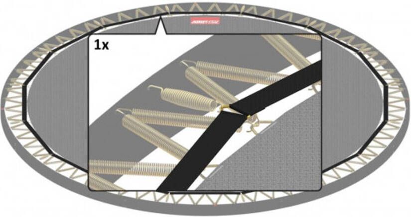 BERG Trampoline Champion Flatground Beschermrand Band 380 cm