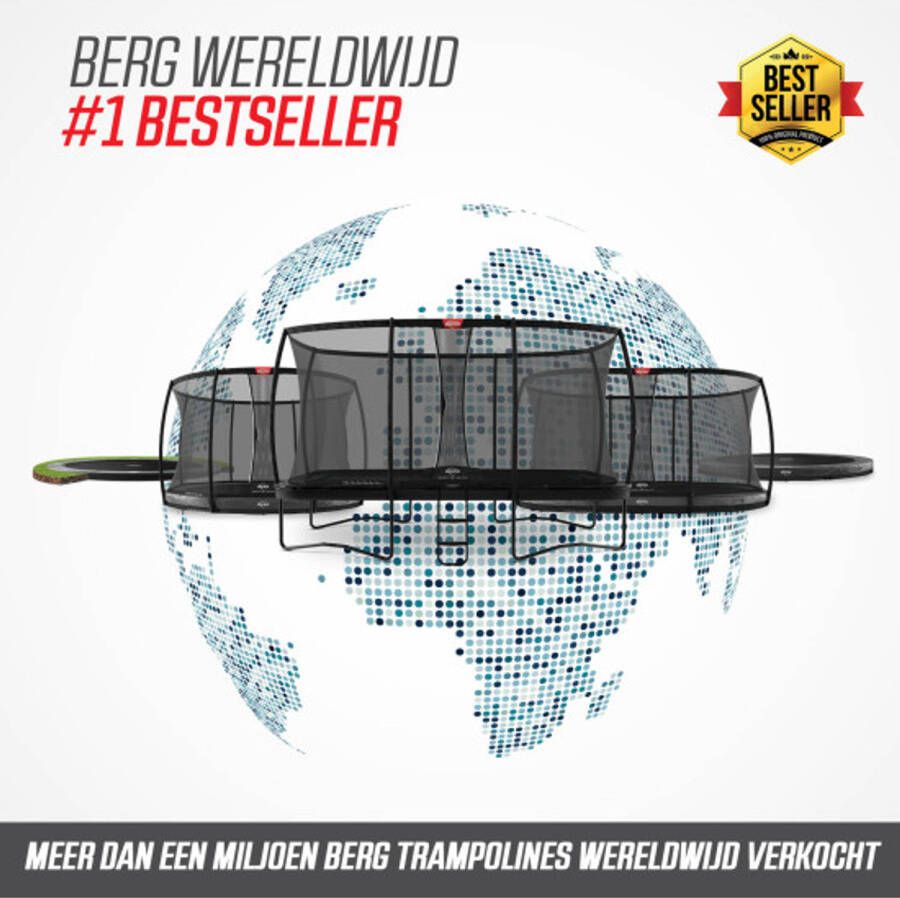 BERG Trampoline Ultim Favorit InGround 330 x 220 cm Zwart