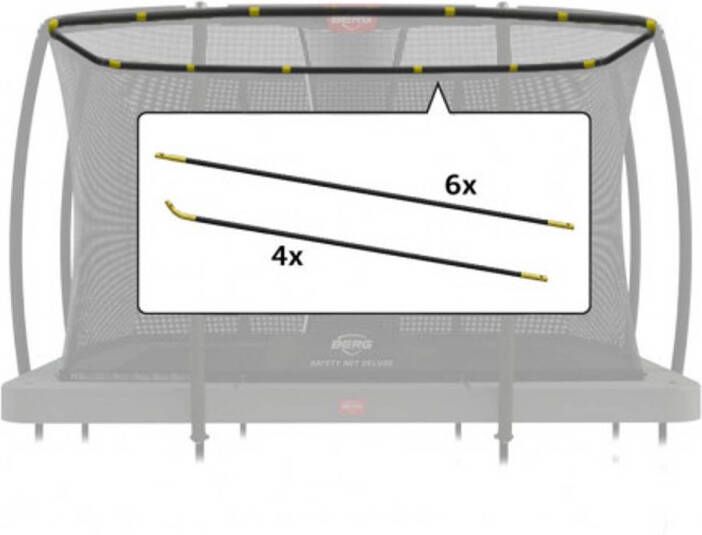 BERG Trampoline Veiligheidsnet Hoepelset Safety Net Deluxe 330 x 220 cm