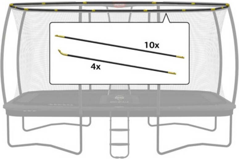 BERG Trampoline Veiligheidsnet Onderdeel Ultim Safety Net DLX XL Hoepelset 410