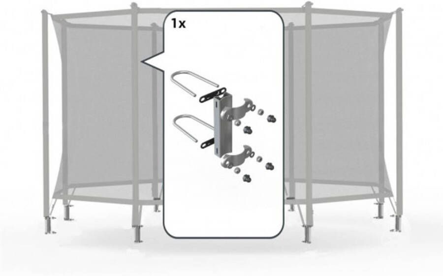 BERG Trampoline Veiligheidsnet Safety Net Comfort Bevestigingsset voor 1 Paal 95 mm