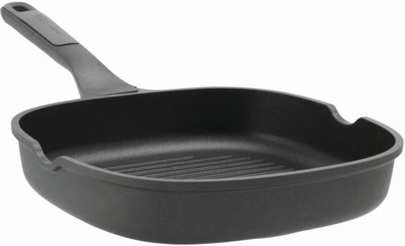 BergHOFF LEO Grillpan antikleef Stone+ Ø 26cm Grijs PFAS-vrij