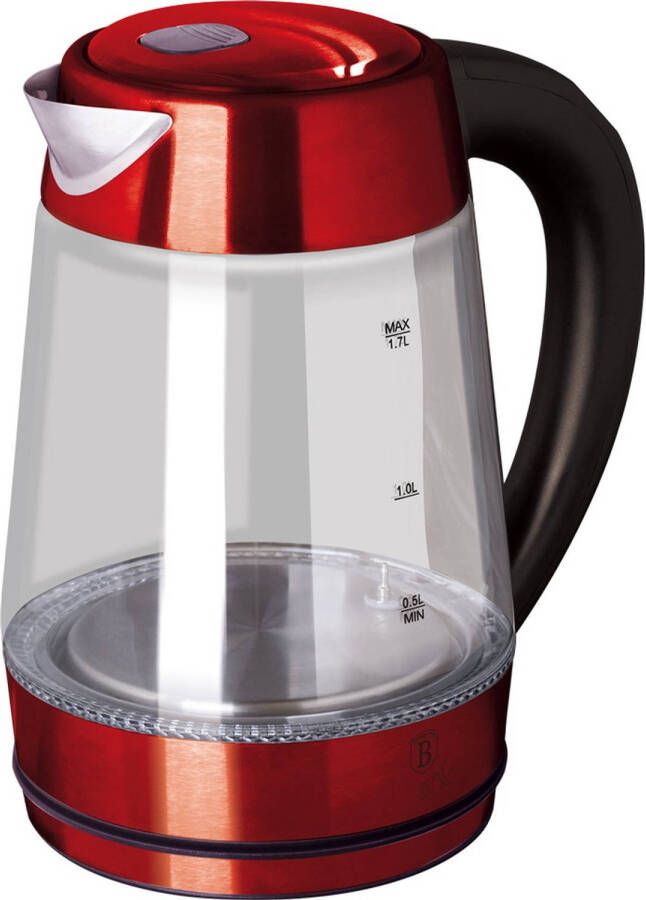 Berlinger Haus 9128 Waterkoker 1.7 liter Led licht 2200 watt Burgundy collection Rood