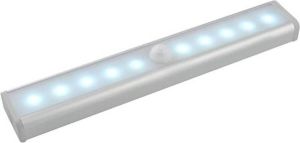 BES LED Balk Met Bewegingssensor + Dag En Nacht Sensor Op Batterijen Maxozo Listy Led Kastverlichting Kastlamp Met