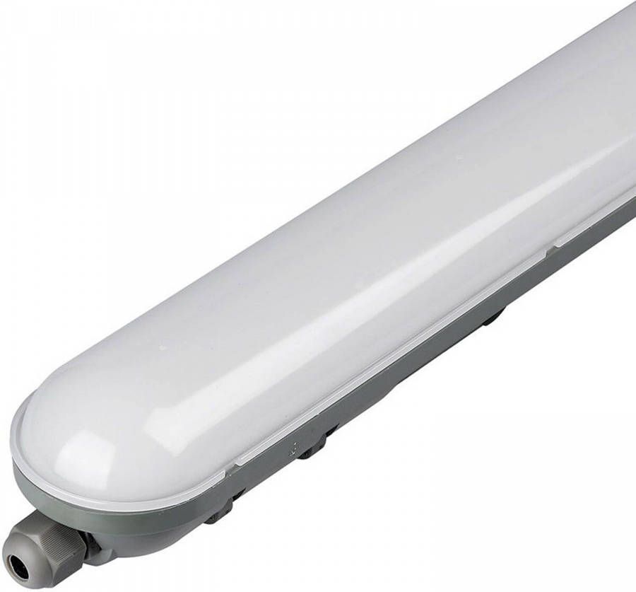 BES LED TL Armatuur LED Balk Viron Bunton 36W Waterdicht IP65 Natuurlijk Wit 4500K Mat Wit Kunststof 120cm