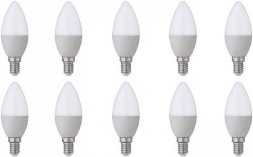 BES LED Lamp 10 Pack E14 Fitting 6W Helder Koud Wit 6400K