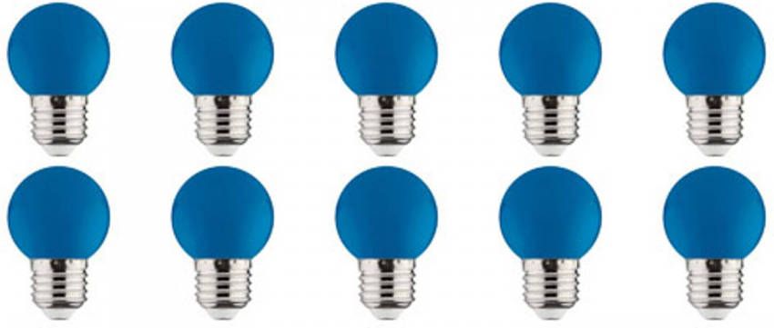 BES LED Lamp 10 Pack Romba Blauw Gekleurd E27 Fitting 1W