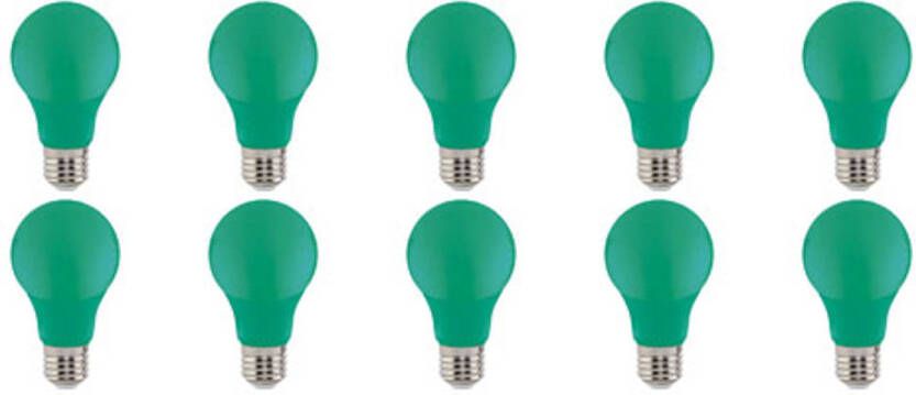 BES LED Lamp 10 Pack Specta Groen Gekleurd E27 Fitting 3W