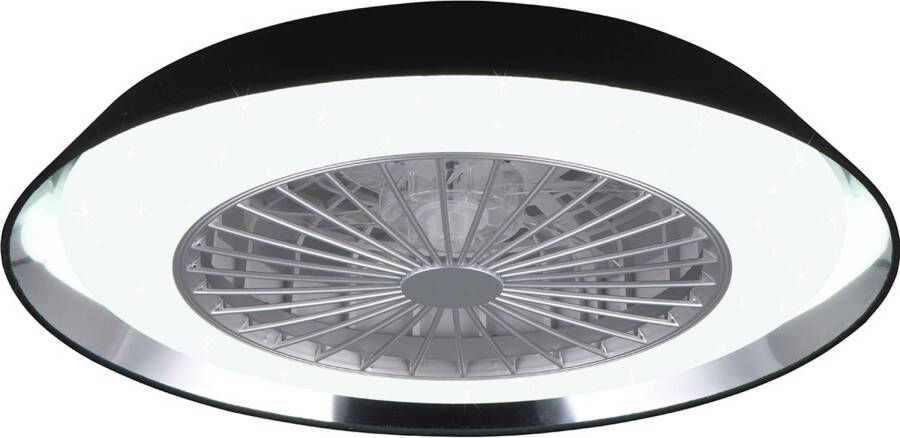 BES LED Plafondlamp met Ventilator Plafondventilator Trion Berga 30W Aanpasbare Kleur Afstandsbediening Dimbaar