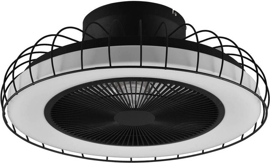 BES LED Plafondlamp met Ventilator Plafondventilator Trion Ford 30W Aanpasbare Kleur Afstandsbediening Dimbaar