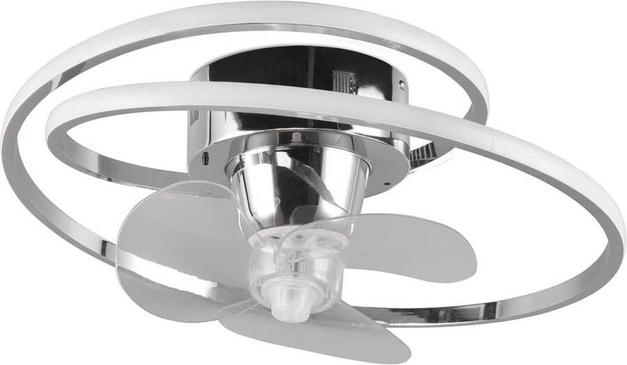 BES LED Plafondlamp met Ventilator Plafondventilator Trion Muaz 38W Aanpasbare Kleur Afstandsbediening Dimbaar