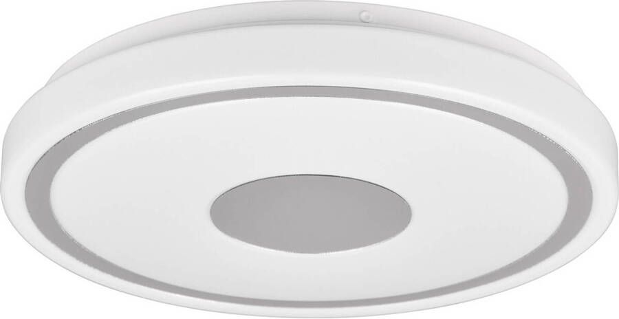 BES LED Plafondlamp Plafondverlichting Trion Duna 16W Natuurlijk Wit 4000K Rond Chroom Kunststof