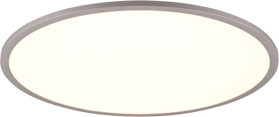 BES LED Plafondlamp Trion Amira 35W Aanpasbare Kleur Dimbaar Afstandsbediening Rond Titaan Metaal