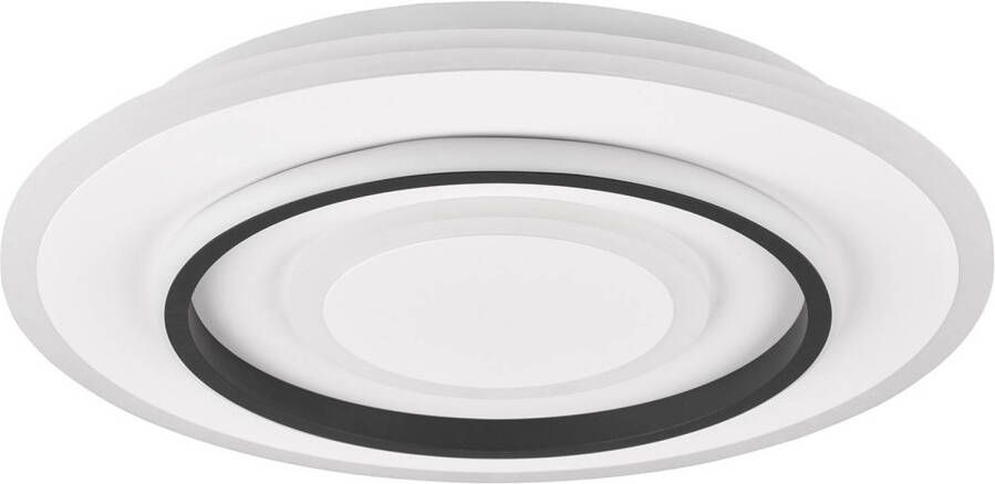 BES LED Plafondlamp Trion Gora 46W Aanpasbaar kleur Dimbaar Rond Mat Wit Metaal