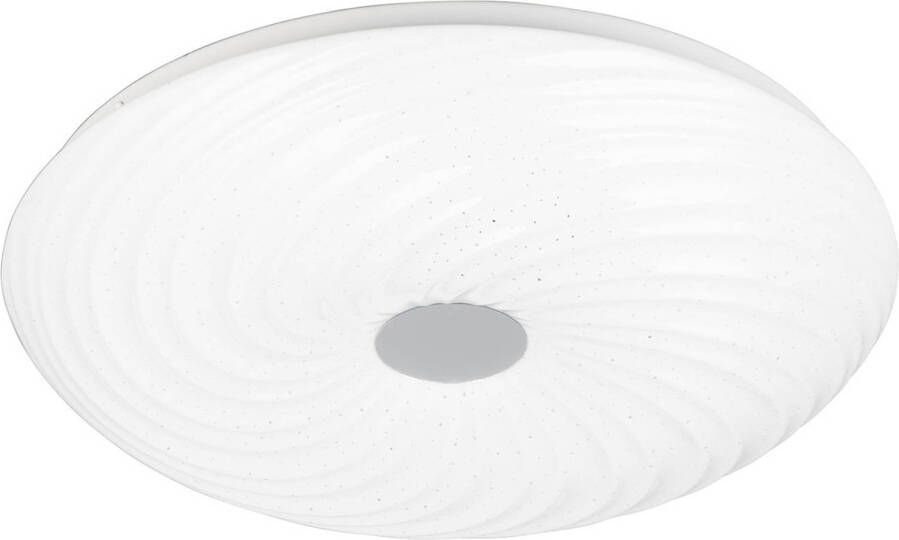 BES LED Plafondlamp Trion Graty 22W Aanpasbare Kleur Dimbaar Afstandsbediening Sterlicht Rond Mat Wit