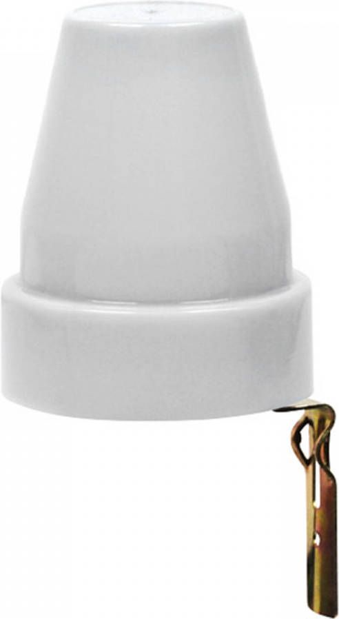 BES LED Schemerschakelaar Lichtsensor Flexina Spatwaterdicht IP44 1200W 10A Wit