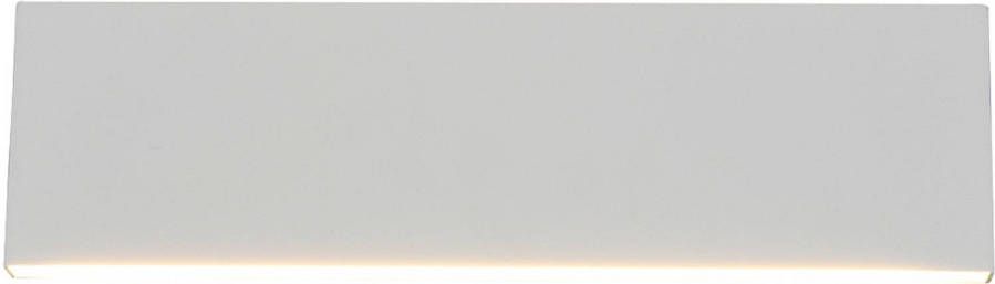 BES LED Wandlamp Wandverlichting Trion Concy 12W Warm Wit 3000K Dimbaar Rechthoek Mat Wit Aluminium