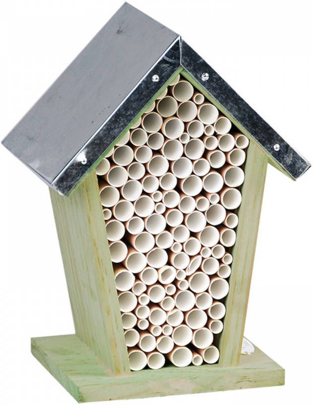 Best for Birds Houten bijenhuis bijenhotel 22 cm Hotel huisje voor insecten Wespenhuis wespenhotel