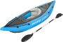 Bestway Hydro Force Cove Champion Kayak Opblaasbaar 1-Persoons met Pomp en Peddel Blauw - Thumbnail 1