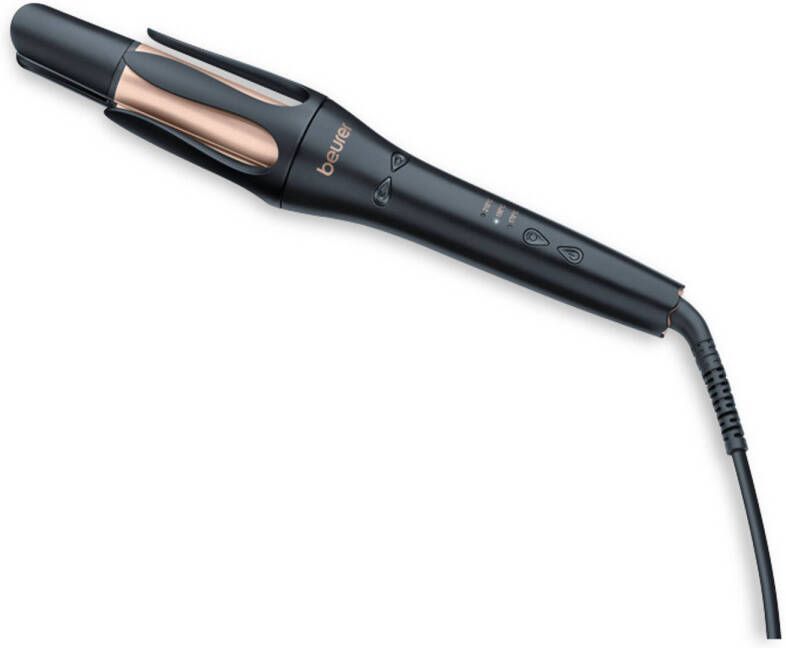 Beurer HT 75 Automatische Krultang Hair Curler Stijltang Open krulcompartiment Ionentechnologie Lichtgewicht 3 Temperatuurstanden Keramische en toermalijn coating 2 Krulrichtingen Verticale handgreep 3 Jaar garantie