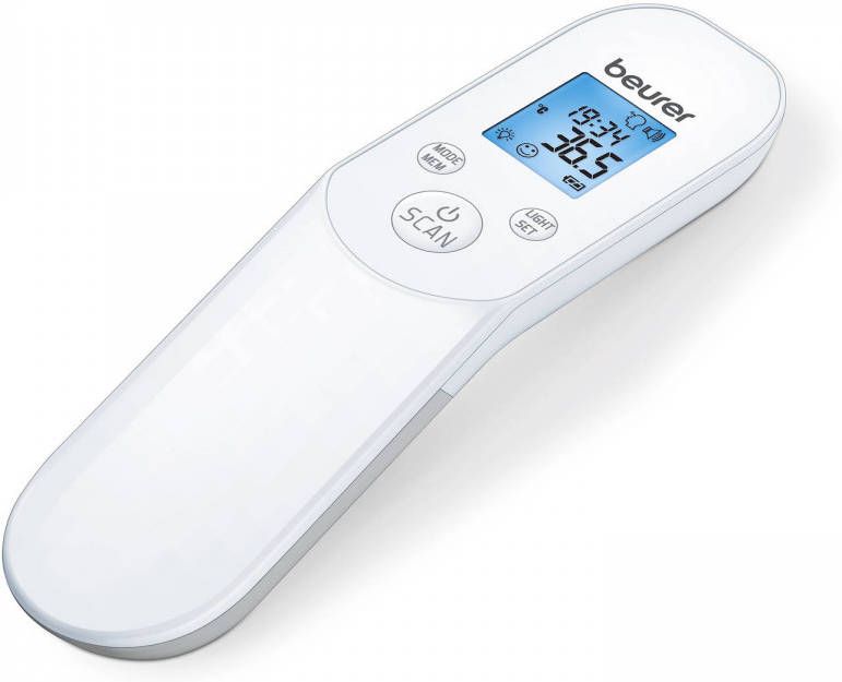 Beurer FT 85 Thermometer lichaam Koortsthermometer Meten omgevings- en oppervlaktetemperatuur Digitaal Infrarood Contactloos Hygiënisch Smiley symbolen 60 Geheugenplaatsen Medisch gecertificeerd 5 Jaar garantie - Foto 2